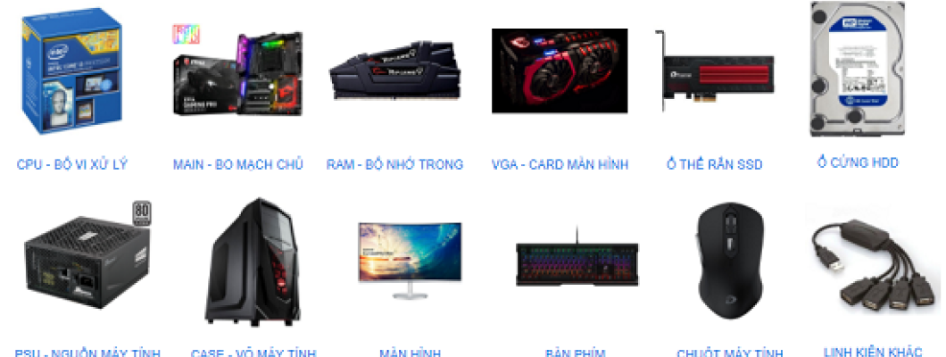 Đơn vị bán linh kiện máy tính cũ giá tốt nhất tại Hà Nội Đơn vị bán linh kiện máy tính cũ giá tốt nhất tại Hà Nội